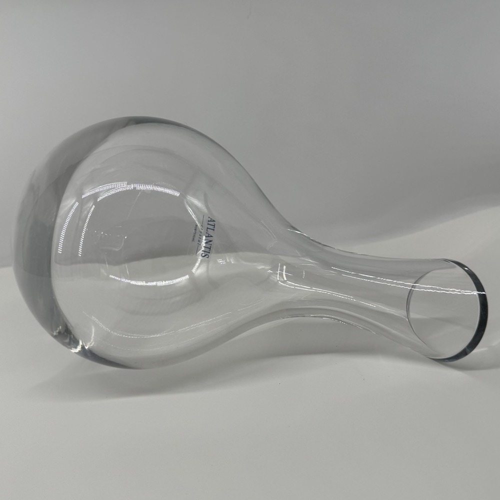 Atlantis Crystal Portugal Rolling Glass Wine Decanter Sculptural Carafe Aerator